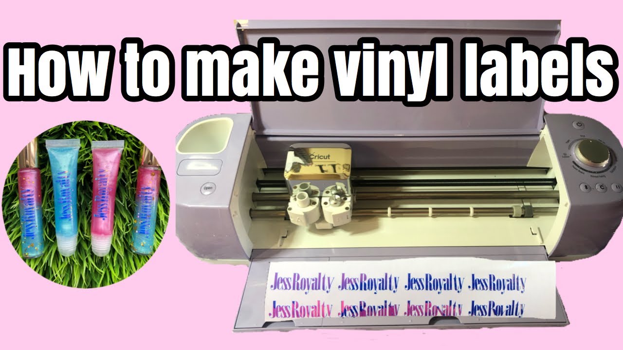 How To Make Vinyl Labels|Cricut Machine| Lip Gloss Labels|