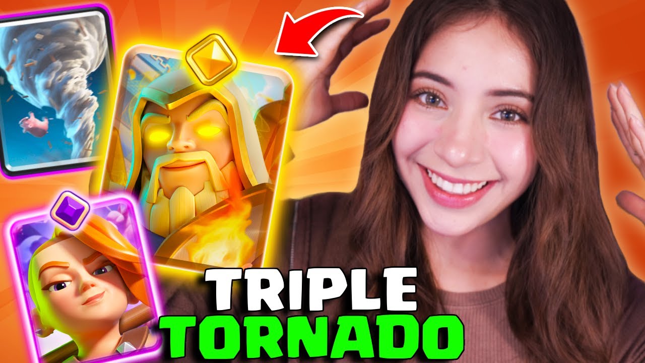 ME BURLE del RIVAL CON TRIPLE TORNADO en CLASH ROYALE😂