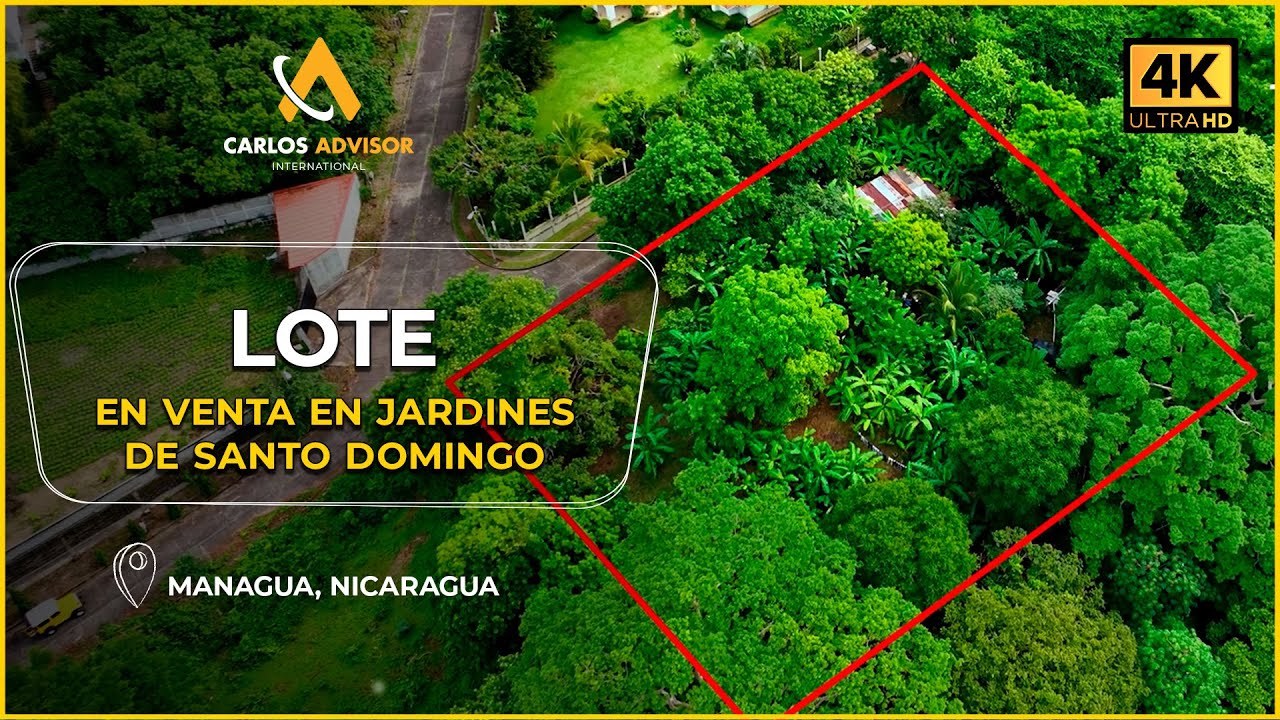 🌟 BIEN UBICADO! Lote en Venta en Jardines de Santo Domingo, Managua | Bienes Raíces Nicaragua