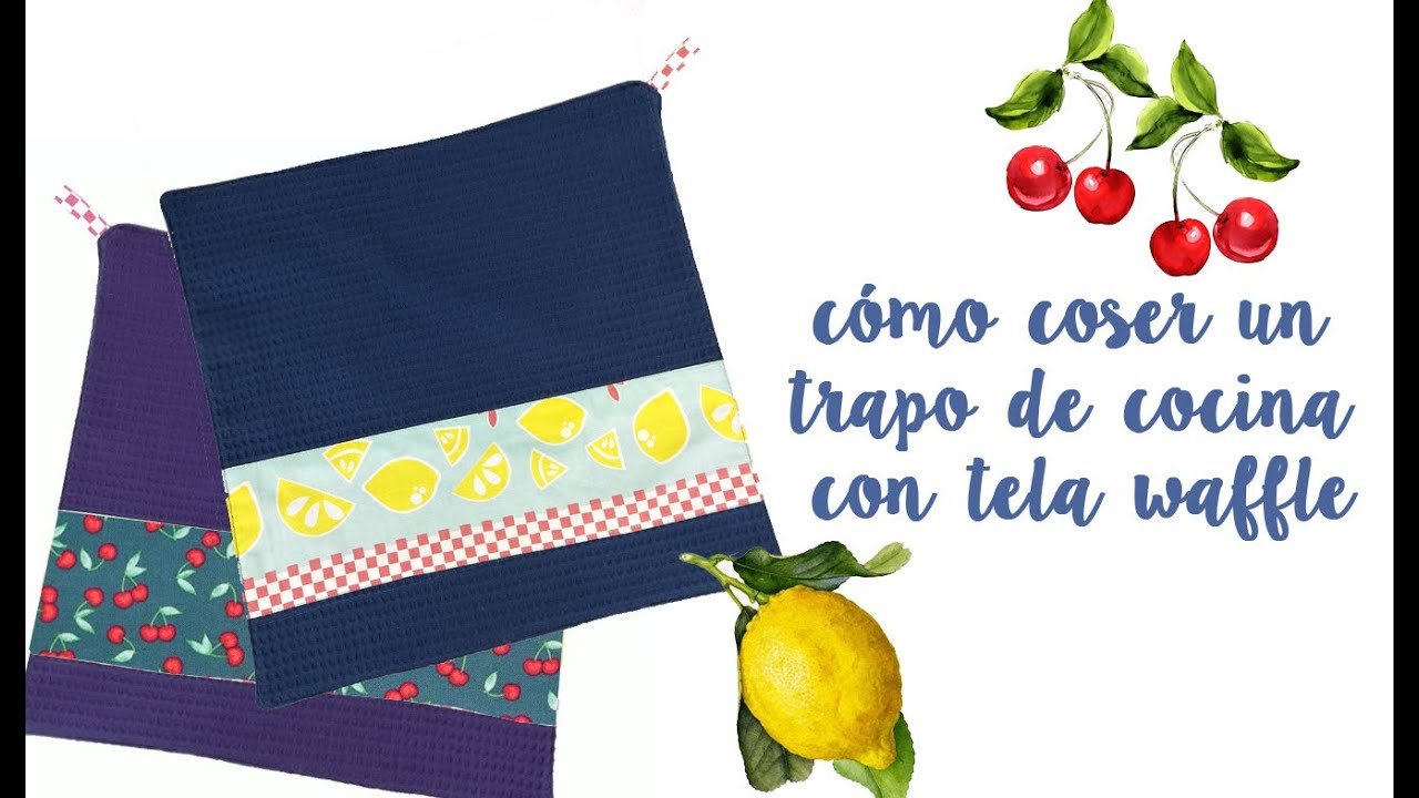 ¿Sabes como coser un paño o trapo de cocina decorado? tutorial fácil y rápido Jan et Jul