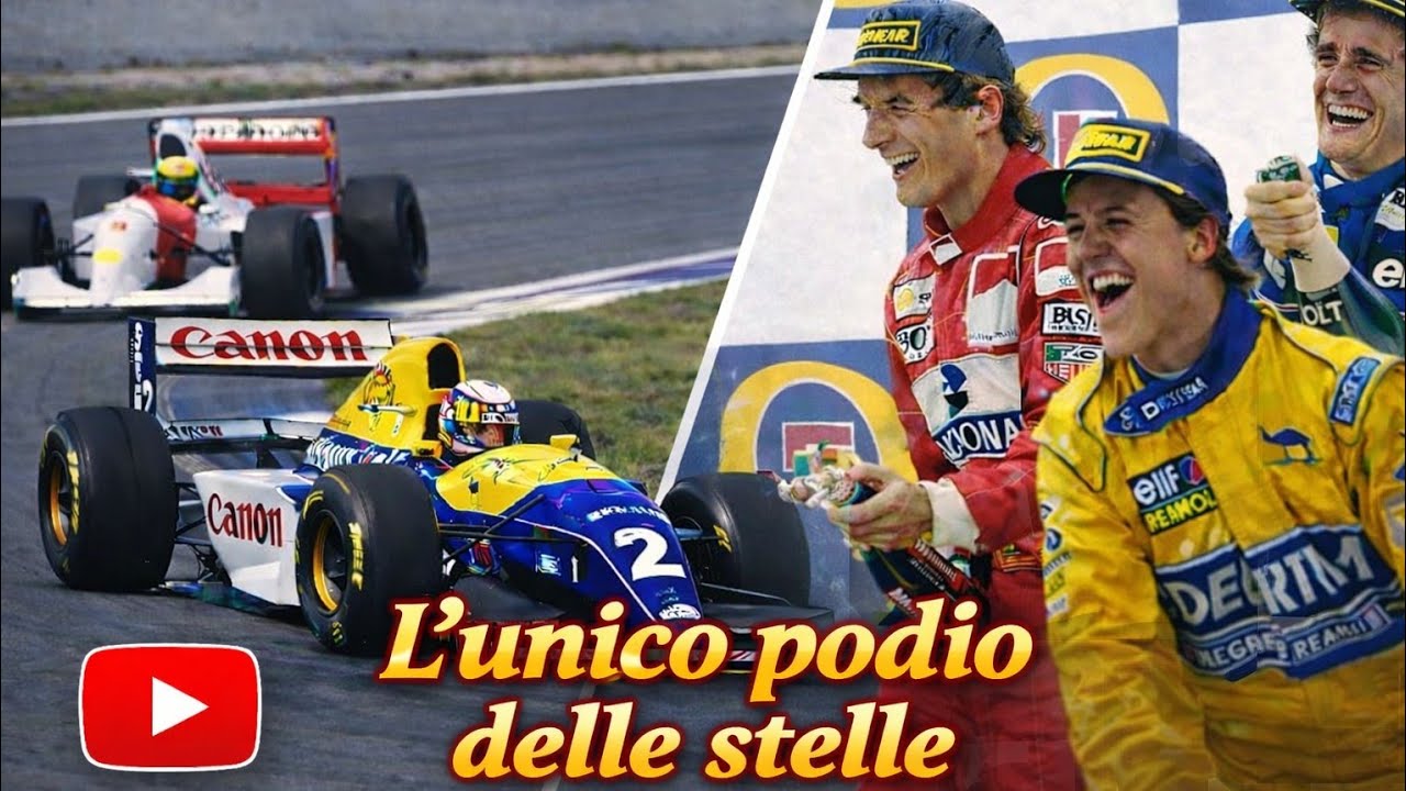 GP Spagna 1993 Mediaset Ayrton Senna Michael Schumacher Alain Prost Podio dei Sogni 