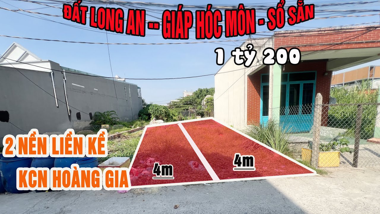 Chủ ngộp bán trước Tết 2 lô liền kề Chợ Việt Kiều, kcn Hoàng gia giáp hóc môn| Hằng Bán Đất