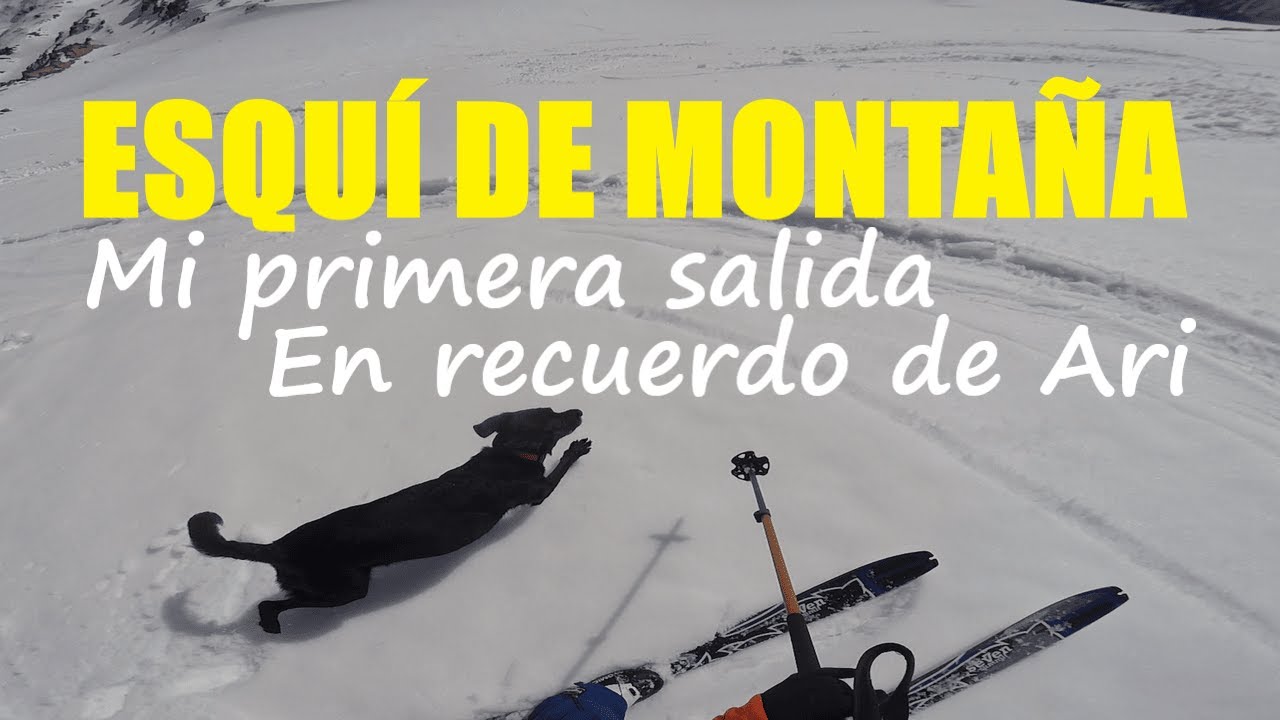 Mi primera salida de esquí de montaña⛷, Fites de Perdigueret. En recuerdo de nuestra perrita Ari🐕