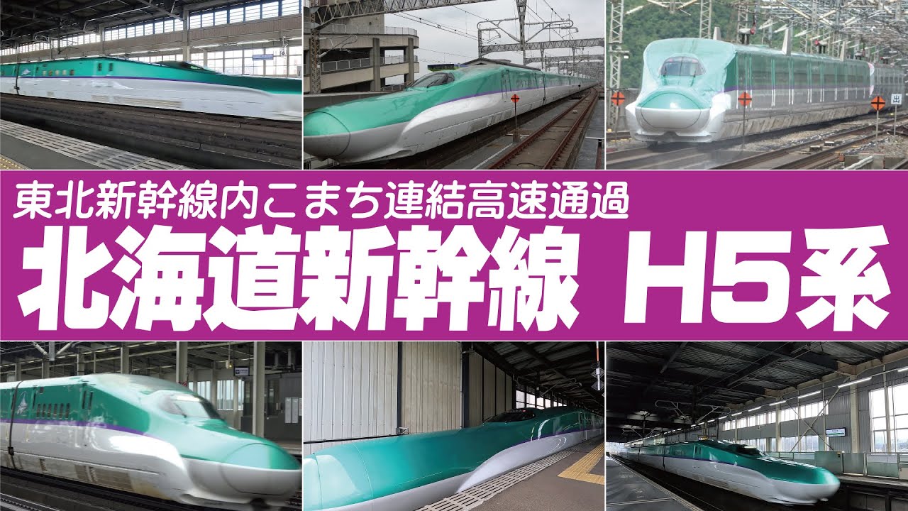 北海道新幹線 H5系車両 | 東北新幹線を走行 秋田新幹線こまち連結 #東北新幹線2023 #北海道新幹線2023