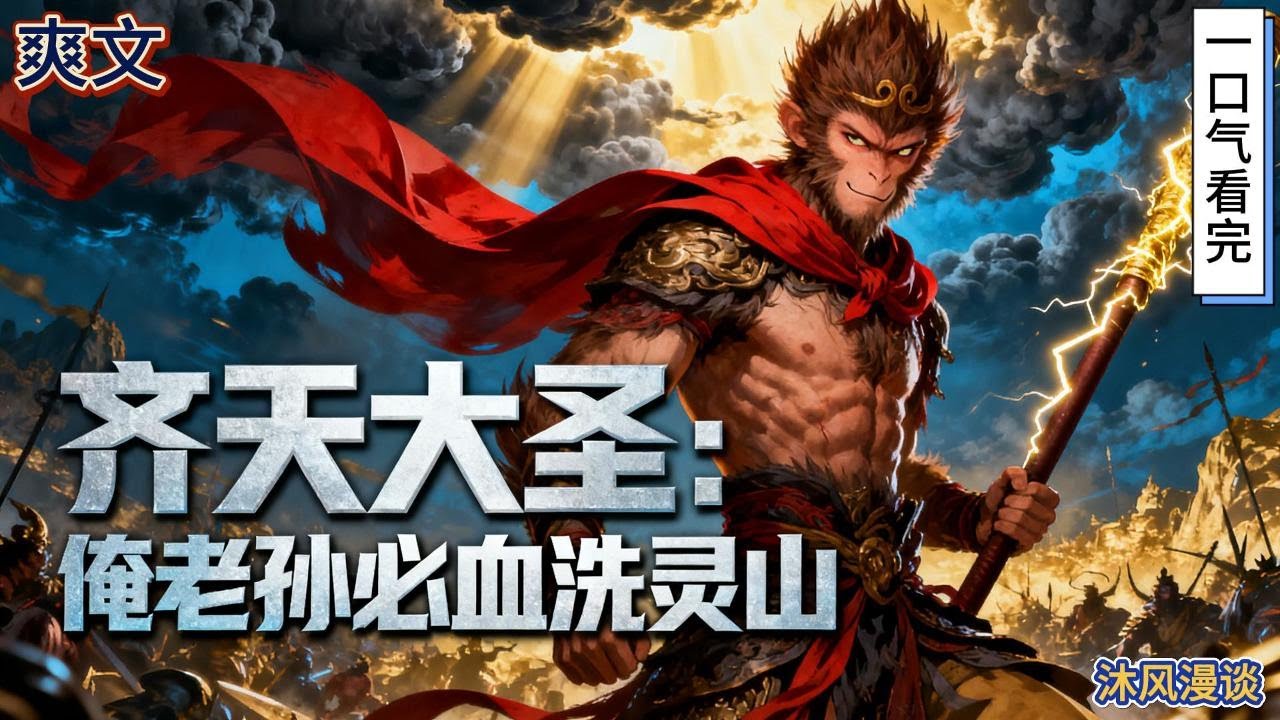完结《齐天大圣：俺老孙必血洗灵山》五百年前“真假美猴王”之局，实为佛门狸猫换太子的阴谋。真正的孙悟空被囚灵山，日夜炼化，仅存一缕真灵逃脱，目睹众生疾苦……#動漫 #穿越#有声漫画#爽文#玄幻 #无敌