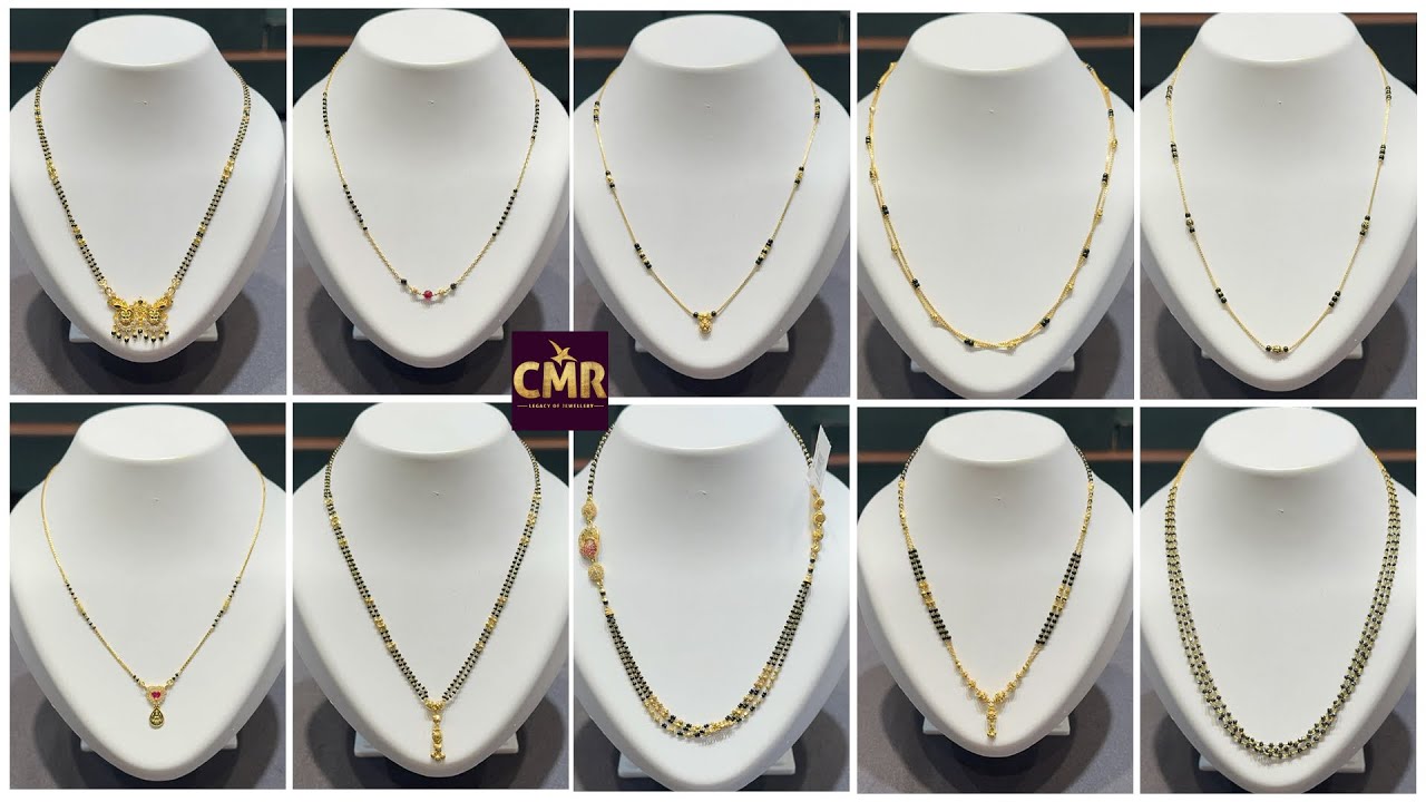 Short blackbeads from 4grams/Lightweight mangalasutra chains/Nallapusala golusulu/Short blackbeads 