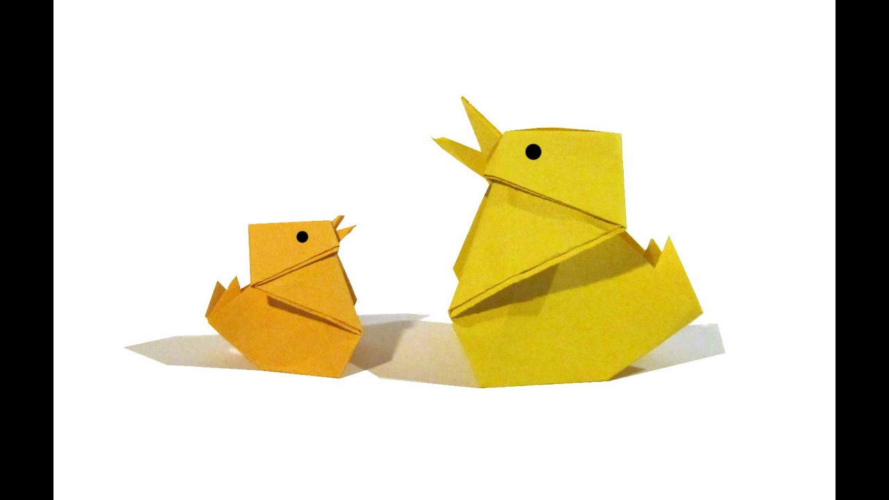 Easter Origami Chick - Easy Tutorial - How to make an Easy origami chick