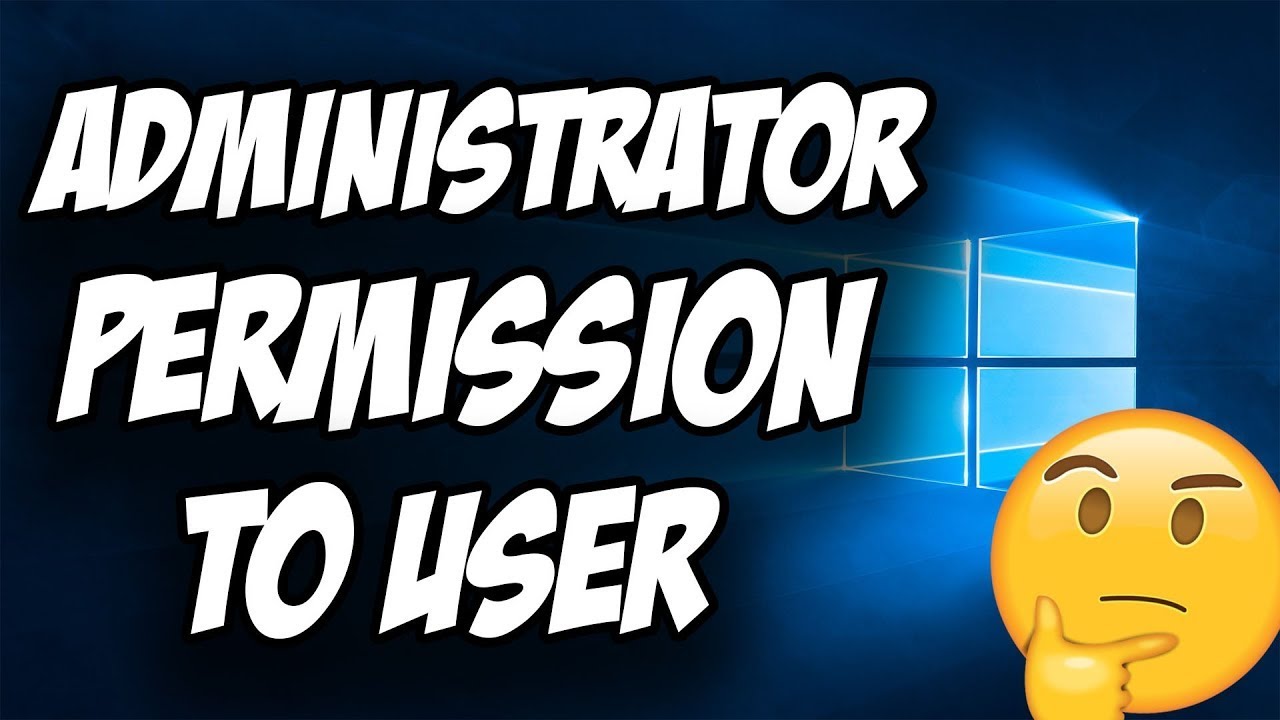 How to Give Administrator Permission to User in Windows 10 ✅ Easy