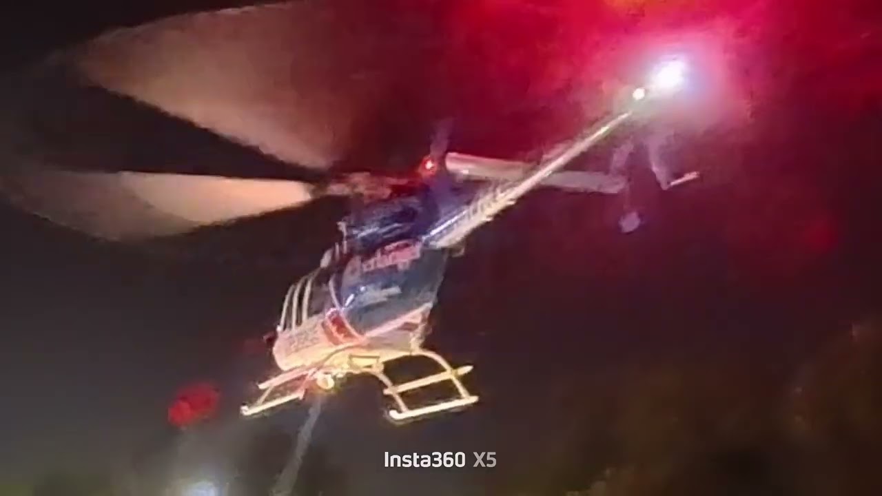 Bell 407, Lifeforce N457MT arrival and landing 