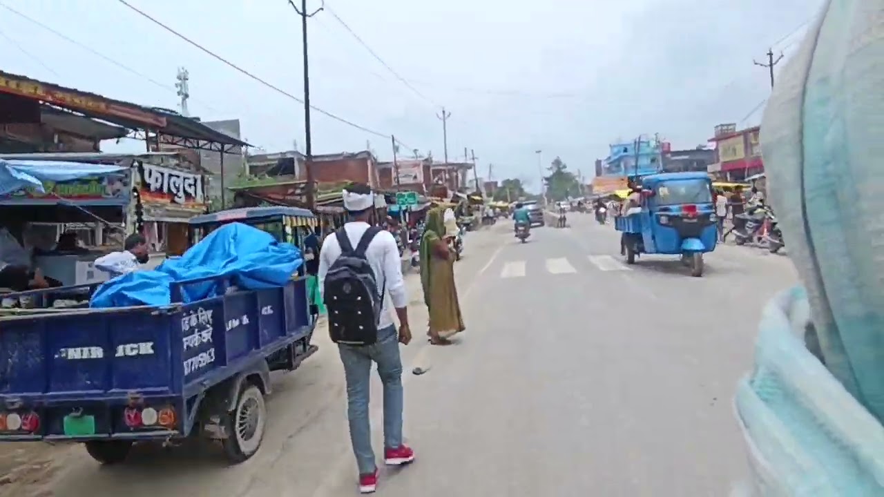 KASIMABAD MARKET || Ghazipur road 🛣️ to Mau road Market || Kasimabad Chauraha 