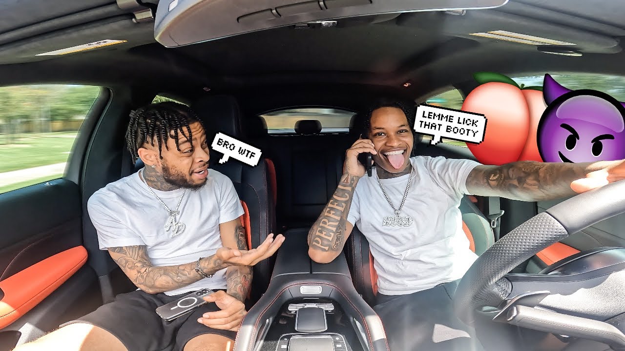 Being Freaky On The Phone In Front Of My Bestfriend To See His Reaction..
