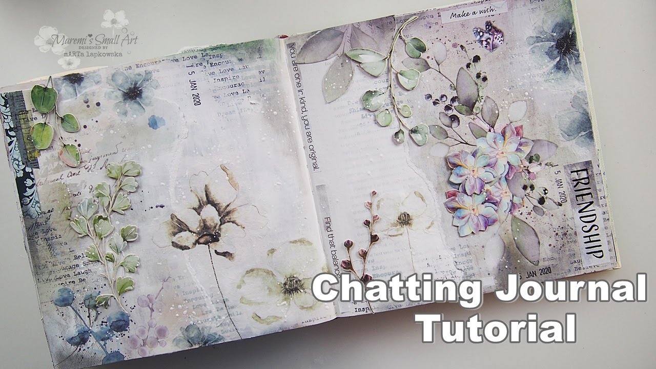 НОВИНКА! Процесс создания арт-страницы для коллажа DecoJournal 2020 ♡ Маленькое искусство Мареми ♡