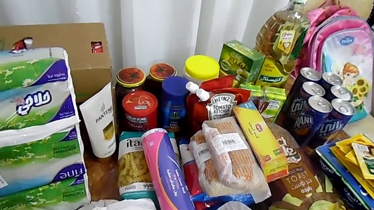 مشتريات شهرية من السوبر ماركت الاسعار ناااااااار