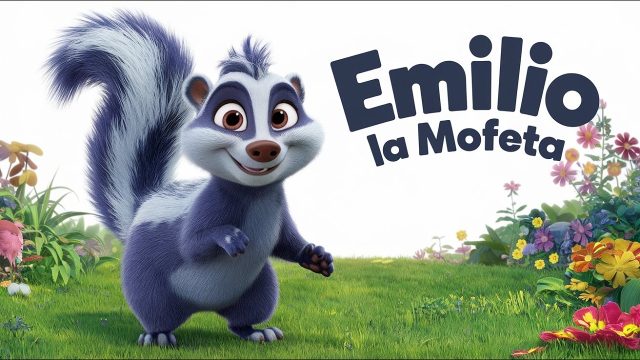 🤠EMILIO LA MOFETA🦨💨🌳|Canción infantil para 