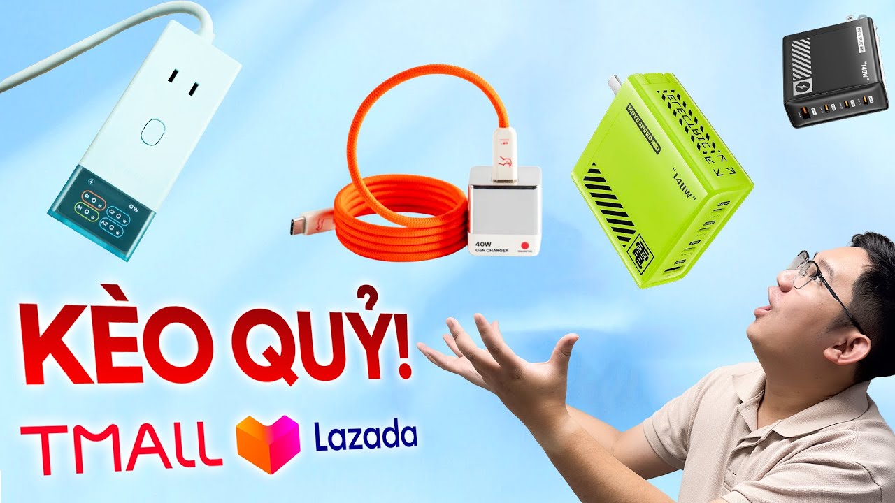 Kèo ma quỷ từ Tmall Lazada: ổ điện Bull, sạc CandySign, Movespeed - CỰC RẺ