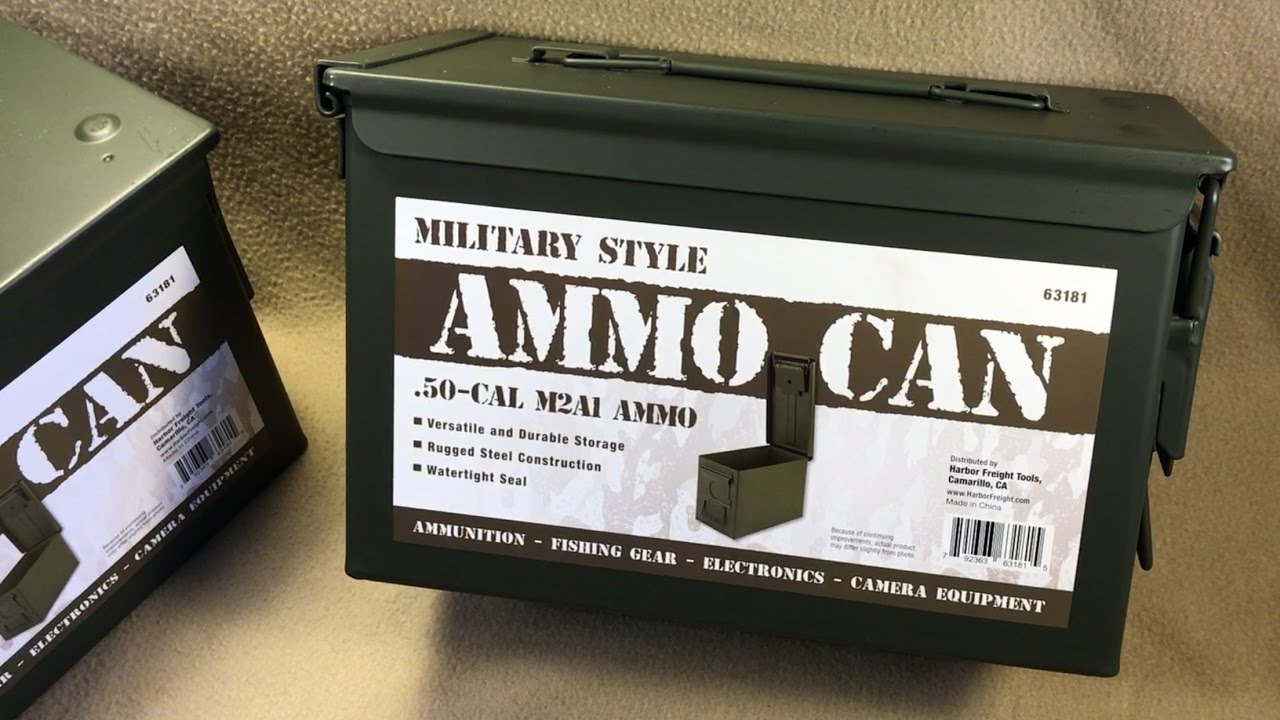 Боеприпасы к M2A1 калибра .50 от Harbor Freight в военном стиле — артикул 63181
