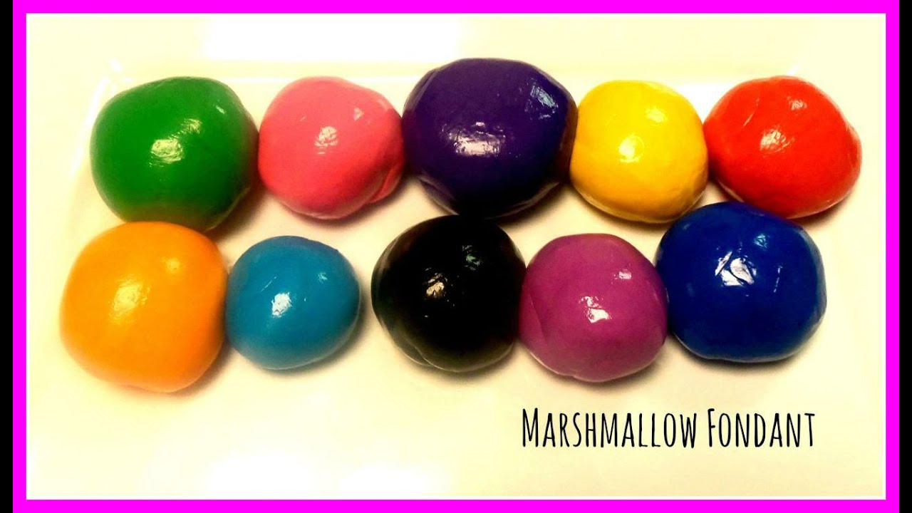 How to Make MARSHMALLOW FONDANT & Color!