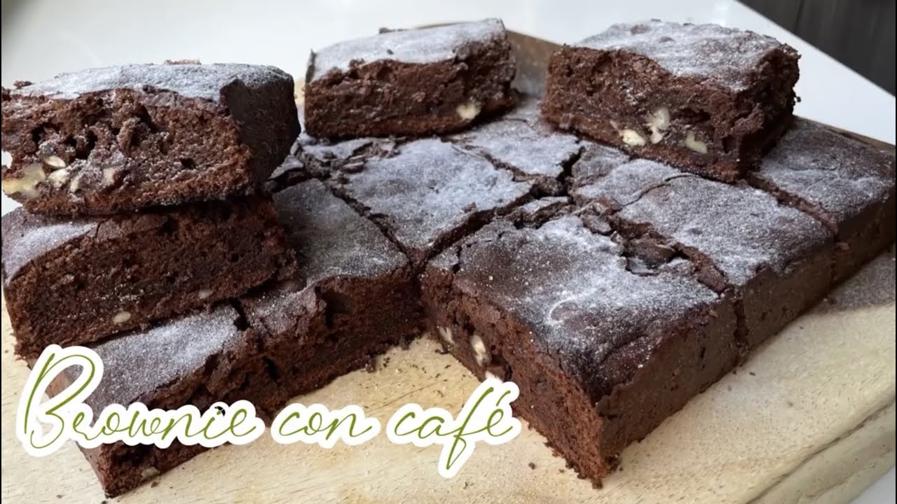 Brownie con café