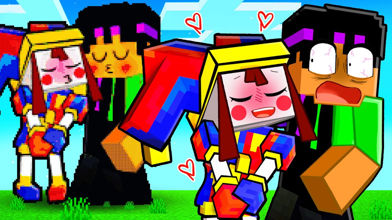 Minecraft NOOB vs PRO: AMAZING DIGITAL CIRCUS Build Challenge!