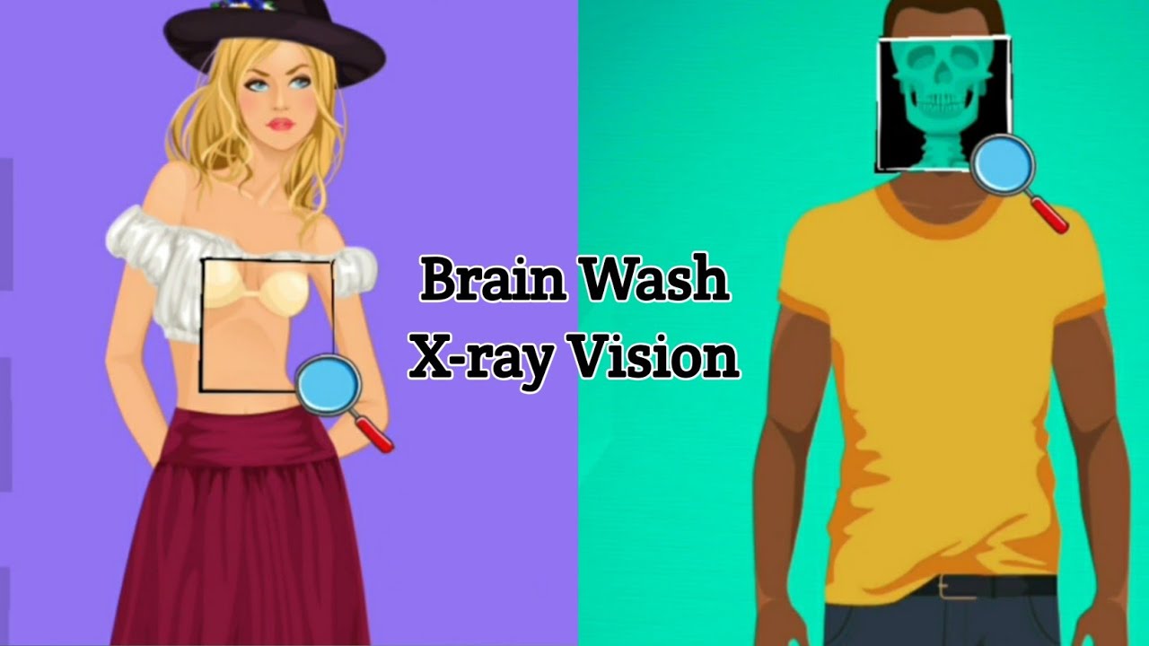 Brain Wash Android Game X-ray Vision Levels 181 - 185 Solution