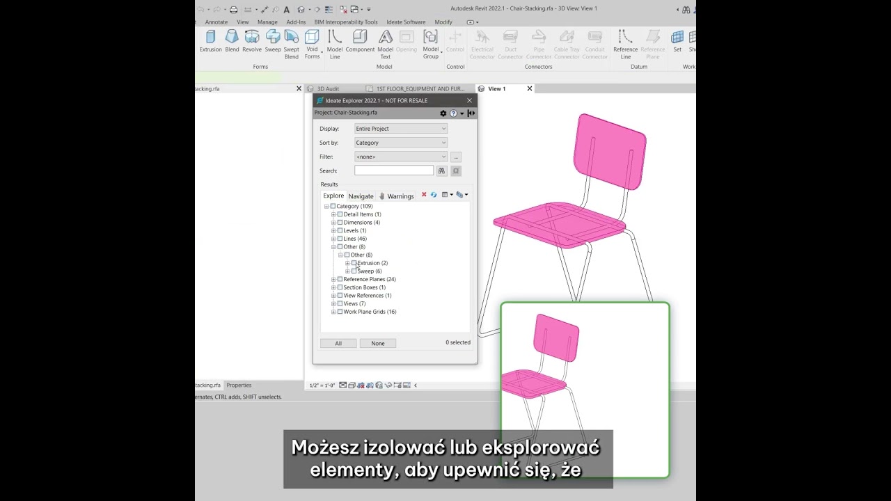 Ideate Explorer TIP3: Audytowanie Rodzin Revit oraz Grup     #bim #revit #bim