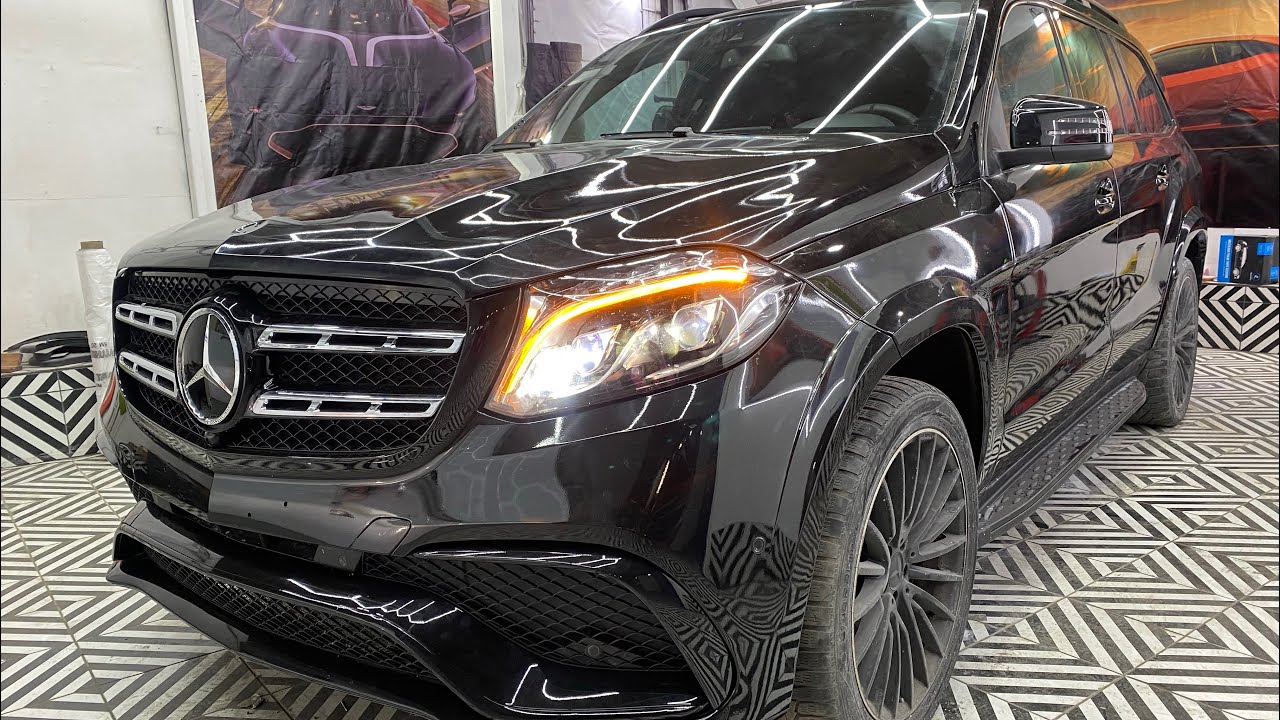 Mercedes GL X166 Рестайлинг Переделка в GLS AMG Тюнинг Полная Покраска кузова в СПБ