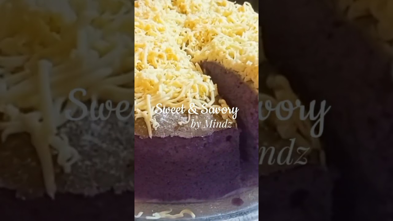 Ube Cheese Mamon #MindzKitchen #SweetandSavorybyMindz #HobbyBaker #Homebaked