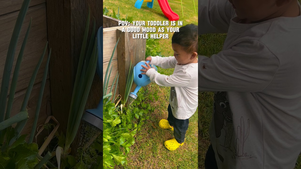 Teach them young they say. More like playing while doing chores! #lifewithkids #ToddlerLife #baby