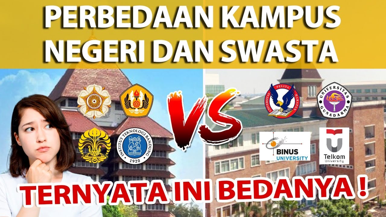 INI DIA PERBEDAAN KAMPUS NEGERI DAN SWASTA!!