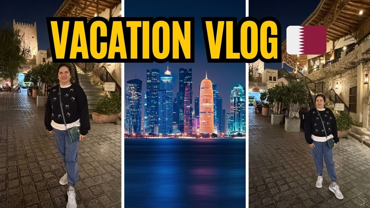 day in my life best day eating street food before travel 🤩 In Doha, Qatar 🇶🇦