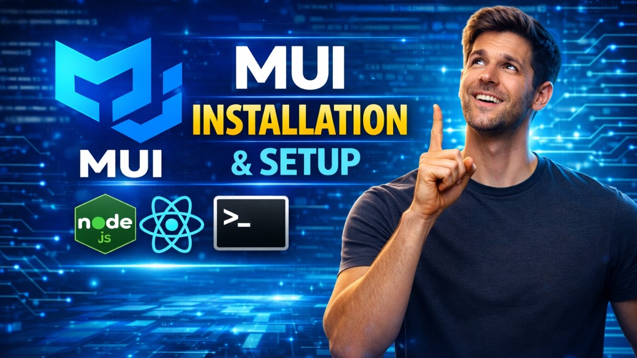 MUI Installation & Setup in React | Beginner Guide by Adil Ahmed Shekhani
