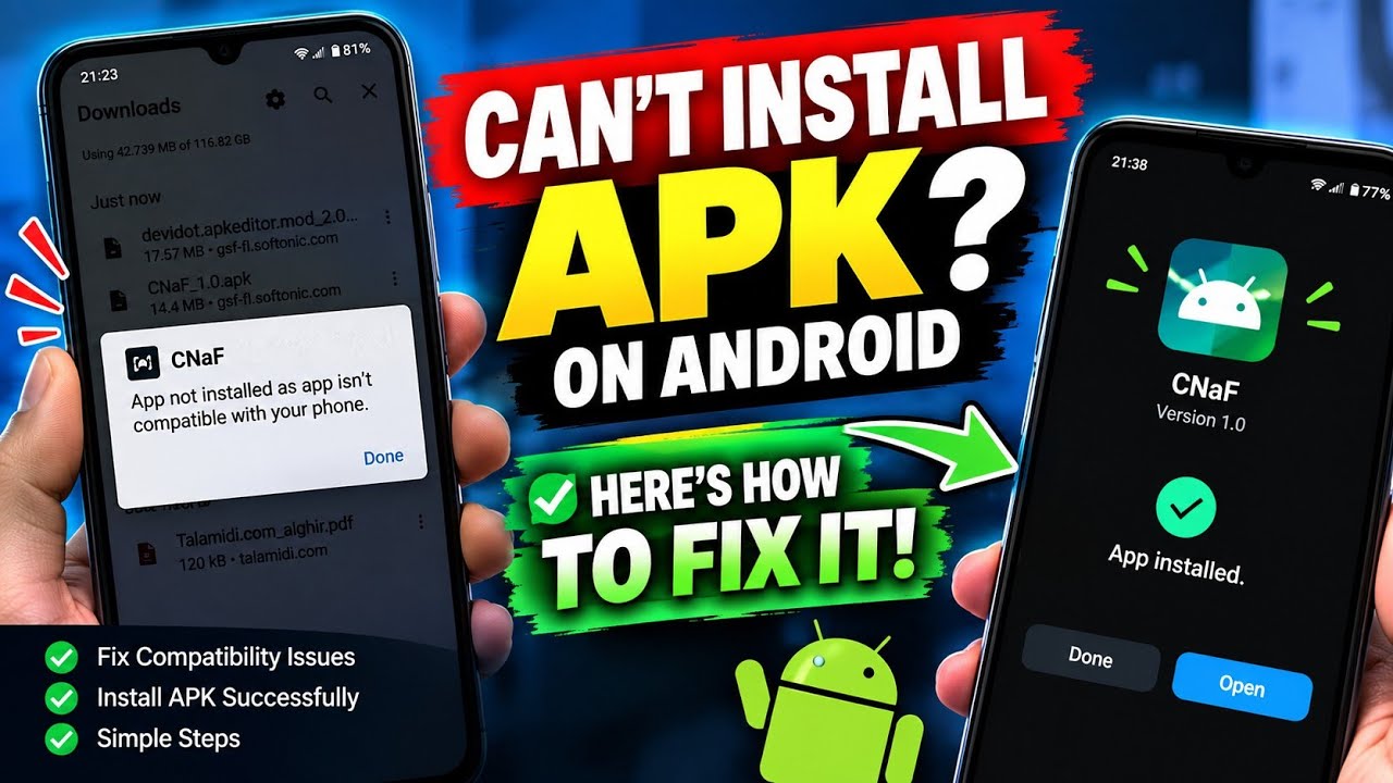 Can't Install APK on Android? Here's How to Fix It! | App Not Installed