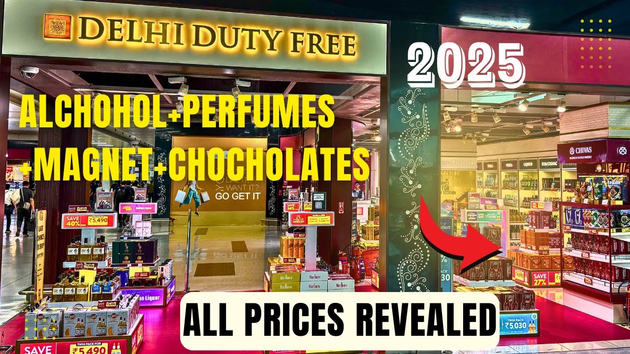 🛫 Delhi Airport Duty Free Shops | Perfume, Alcohol, Chocolates, Souvenirs Price Reveal! 🎁
