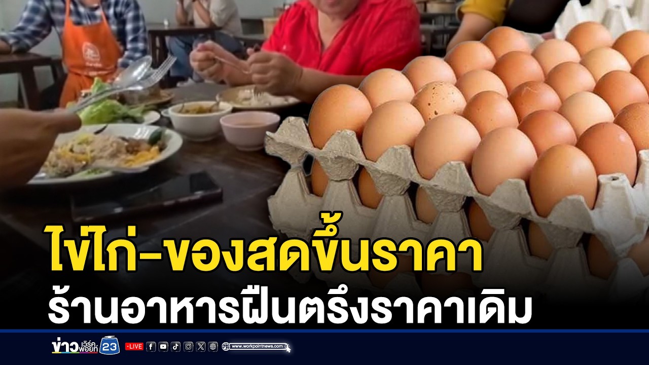 ไข่ไก่-ของสดขึ้นราคา ร้านอาหารตรึงราคาเดิม  | ชงข่าวเขย่าจอ | 17 มี.ค. 69