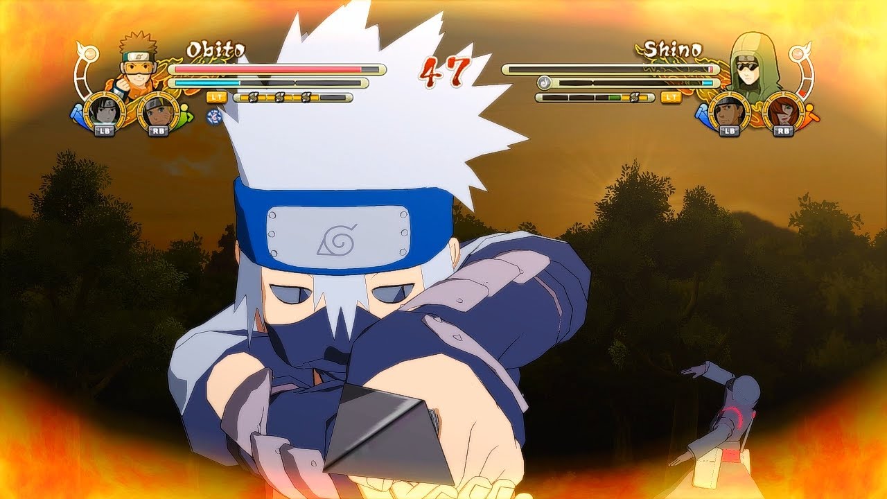 Naruto Ultimate Ninja Storm 3 Full Burst PTS Kakashi PTS Obito Character Swap Gameplay (PC)