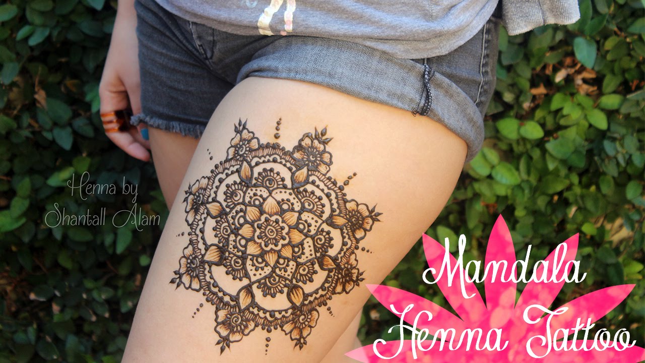 Henna Projects: Mandala Henna Tattoo | Upper Leg Design