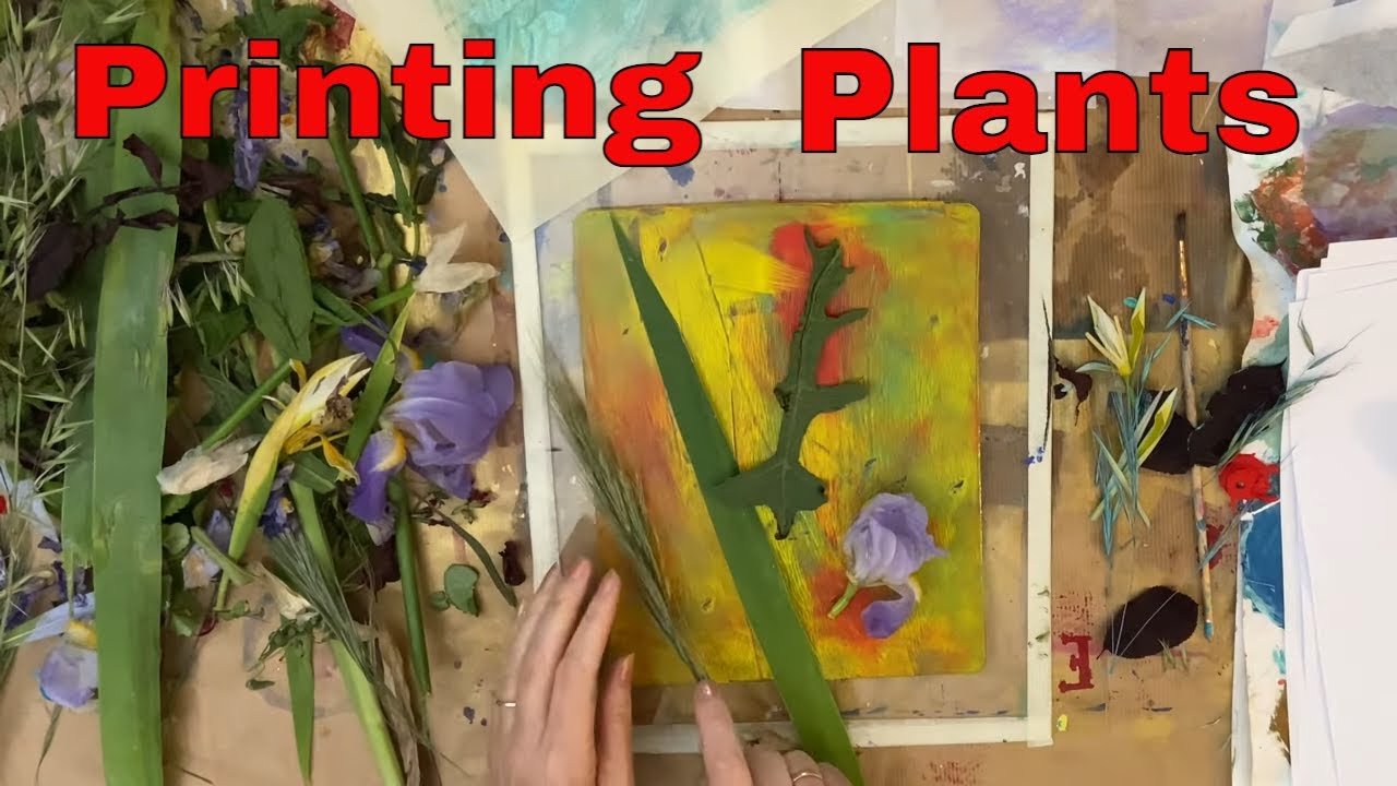 Unleash Your Creativity: Gelli Plate Flower & Plant Printing Techniques!