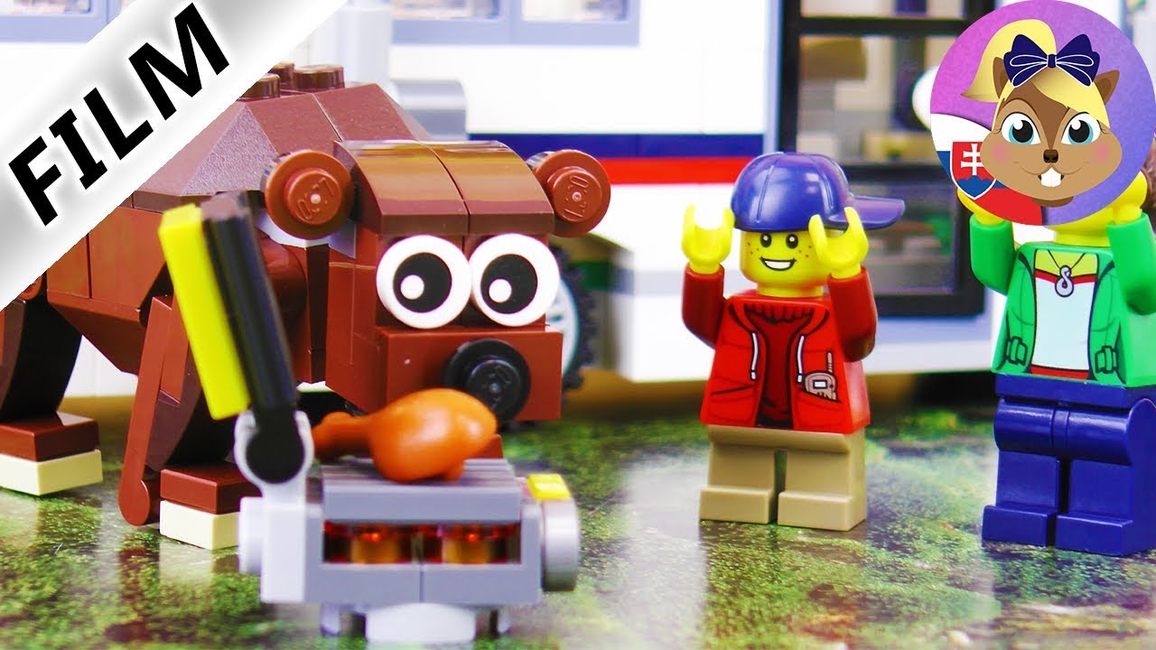 Lego film po slovensky | HLADNÝ MEDVEĎ KRADNE MӒSO Z GRILU – panika v kempe | Detský seriál