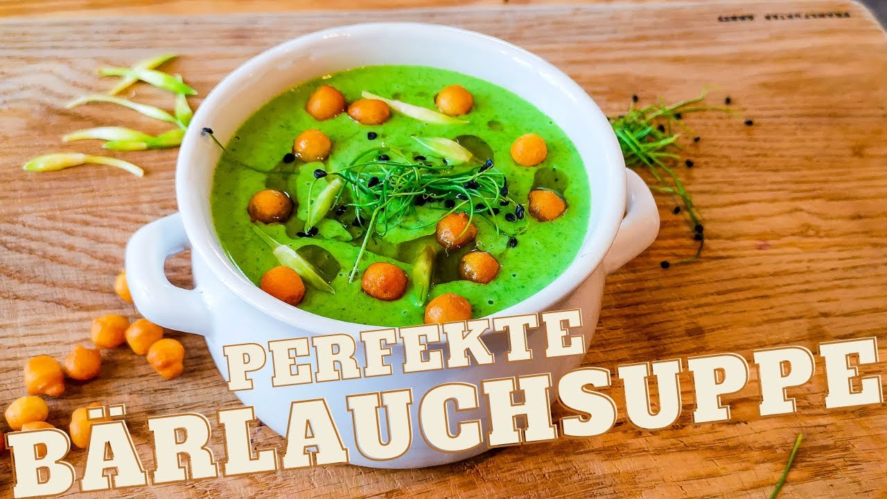 Einfache Hausgemachte Bärlauch Suppe | #Osterprojekt2021