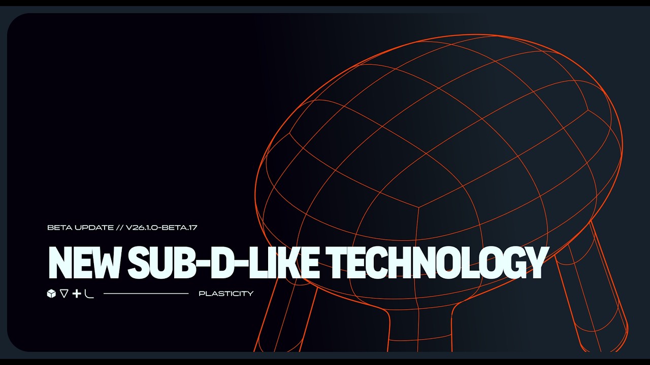 Plasticity3D // New SUB-D-Like technology // PolySpline