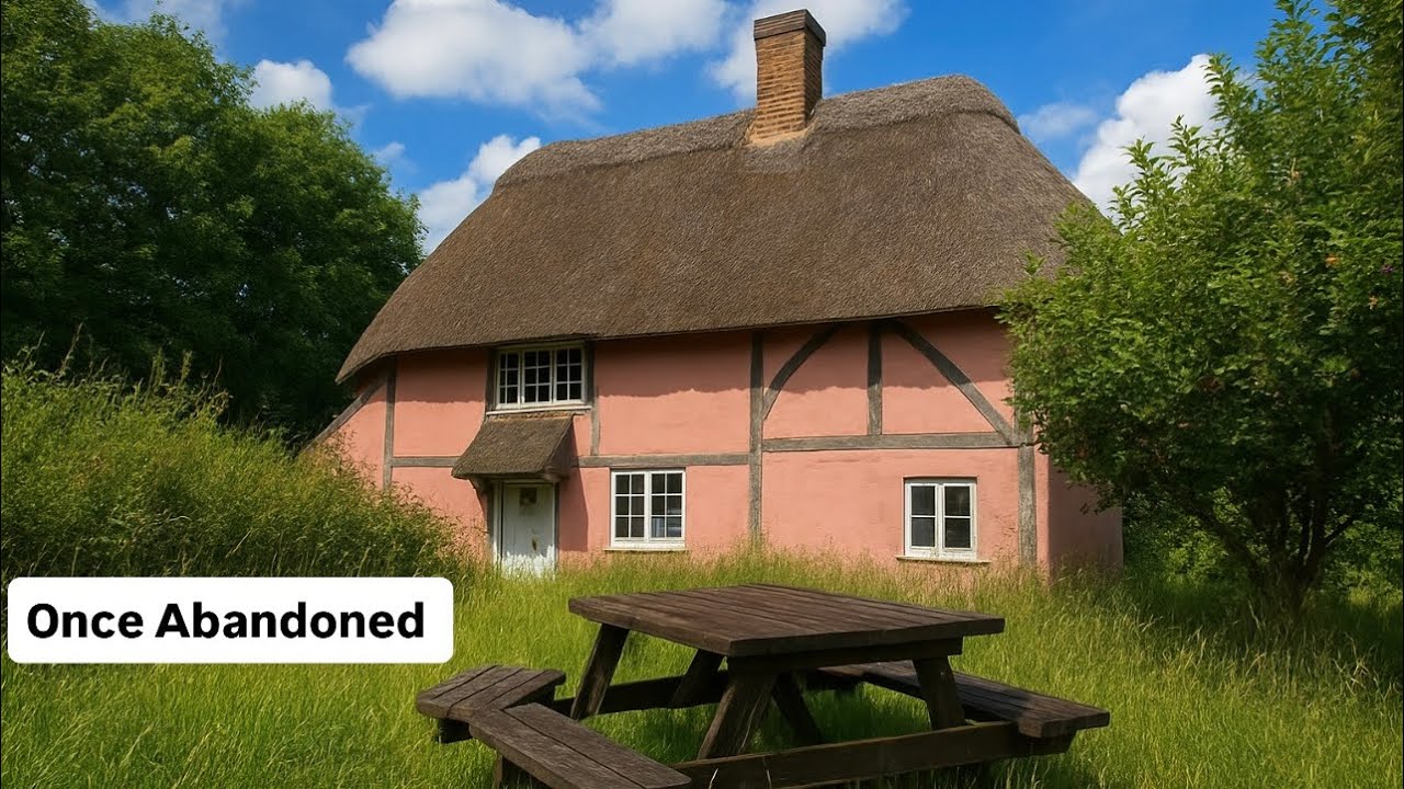 Exploring Sussex’s Once Abandoned Pink 🩷 Brooks Farmhouse Thatch Cottage 