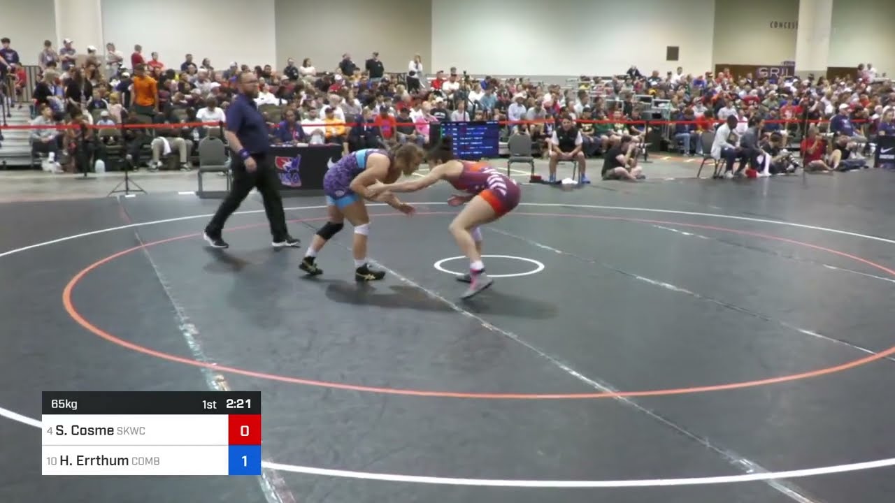 2024 Women’s Freestyle Senior World Team Trial: SaVannah Cosme vs Hanna Errthum: 65 KG Con Quarters