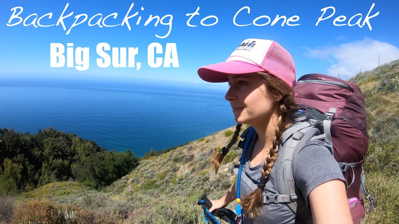 Backpacking Hwy 1 to Cone Peak near Big Sur