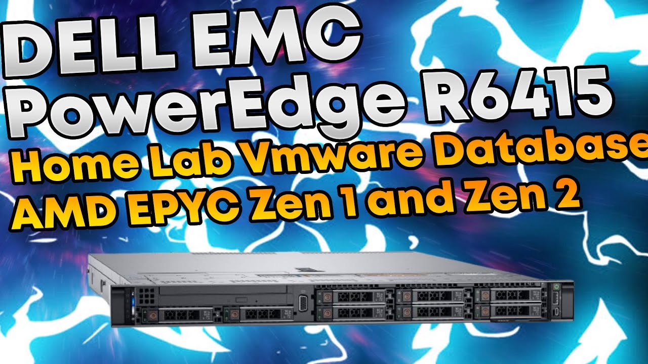 This Dell Poweredge R6415 AMD EPYC Zen 1 and 2 Home Lab ESXi TrueNAS Unraid Hypervisor VMware