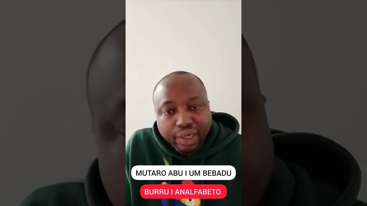 🚨 Mutaro abo i um bebadu burru 