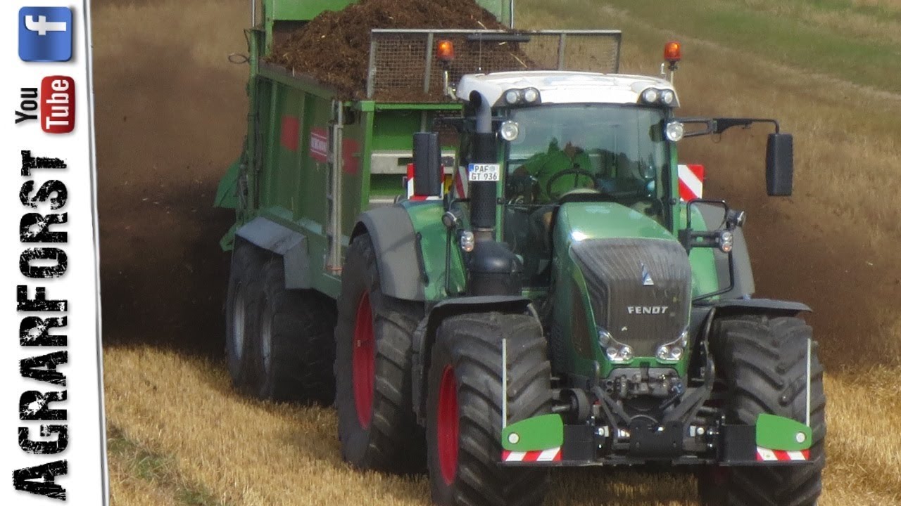 FENDT 936 mit Bergmann TSW - Kompost Streuen XXL - JCB 427 Agrar Radlader