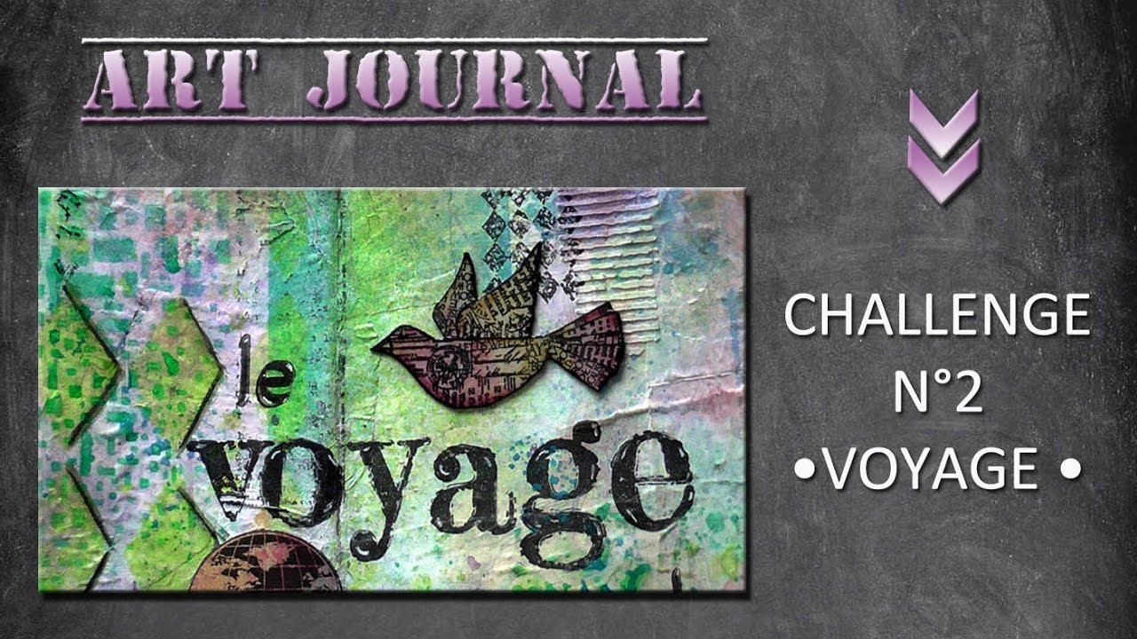 Art journal challenge #2 - Voyage  - Speed Crafting -