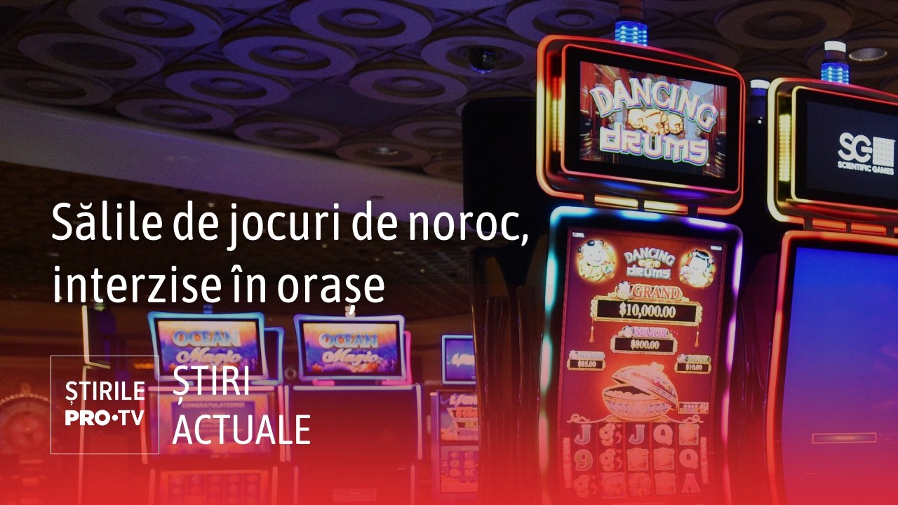 Sălile de jocuri de noroc ar putea fi interzise în mai multe orașe