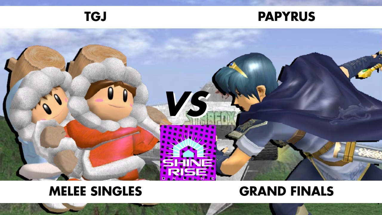 Shinerise Online 12 - GRAND FINALS - TGJ (Ice Climbers) VS. Papyrus (Marth)